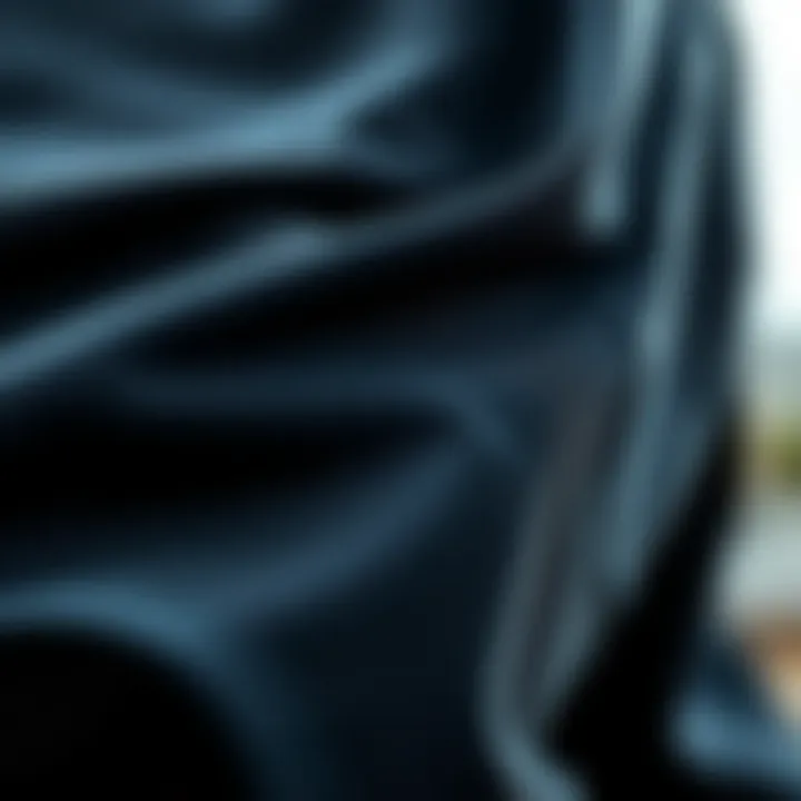 Close-up of Gore-Tex fabric highlighting breathability and texture