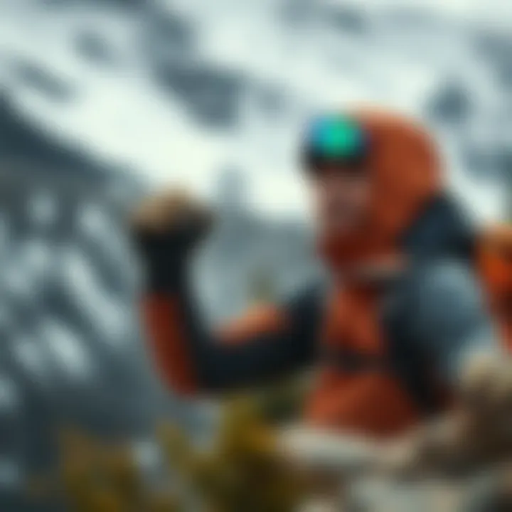 Hiker experiencing the comfort and performance of Gore-Tex during an expedition