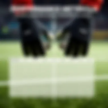 A comparison chart showing the performance metrics of different goalkeeper gloves, featuring Gripmode