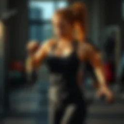 High intensity workout demonstration