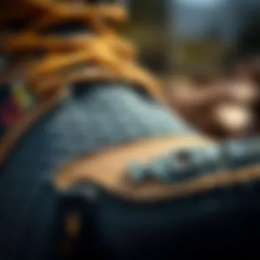 Close-up of durable hiking shoe material