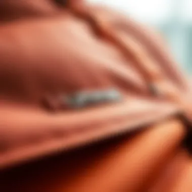 Close-up view of premium materials used in Hummel jackets