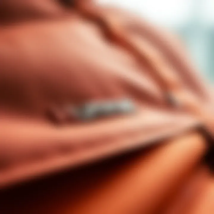 Close-up view of premium materials used in Hummel jackets