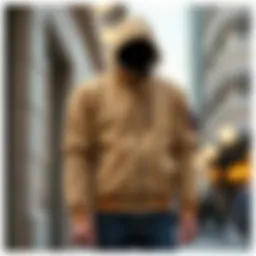 Stylish beige jacket with unique design