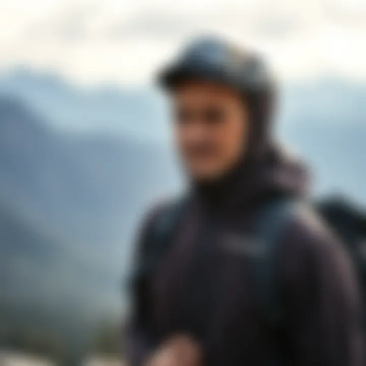 An outdoor enthusiast wearing Jack Wolfskin softshell, blending style and functionality