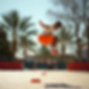 Jump sport in action