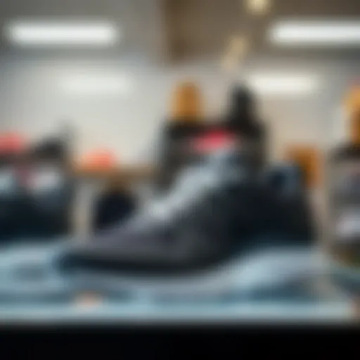 Stylish Jump Walking Shoes on a display