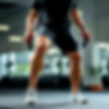 Demonstration of hip lift exercise