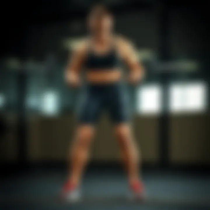 Proper form during hip lift exercise