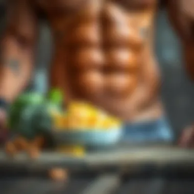 Nutritious foods for abdominal muscle development