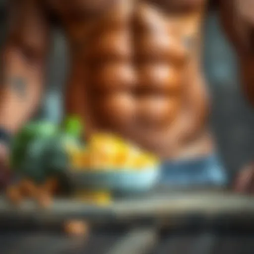 Nutritious foods for abdominal muscle development