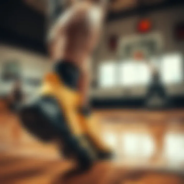 Athlete demonstrating the performance capabilities of Kyrie 7 Beyaz on the court.