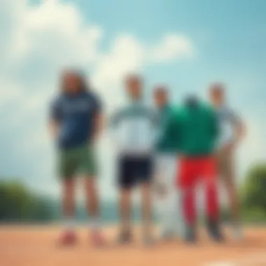 Variety of Lacoste apparel showcasing unique styles