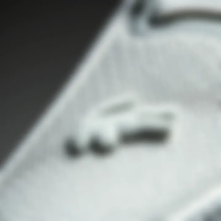 Close-up of Lacoste Powercourt material quality highlighting craftsmanship