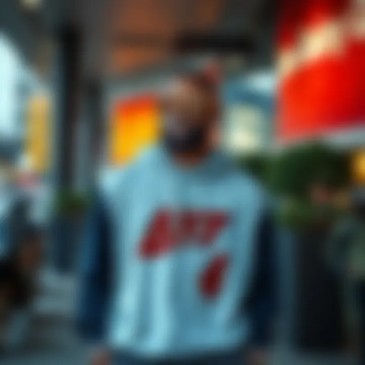 Stylish outfit featuring LeBron 21 Abalone in a modern urban environment