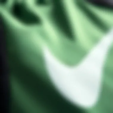 Close-up of Nike backpack material showcasing quality