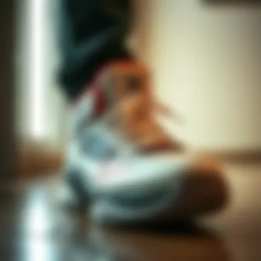 Fashion Statement: Melo Basketball Shoes in Style Melo basketball shoes showcased in a trendy setting