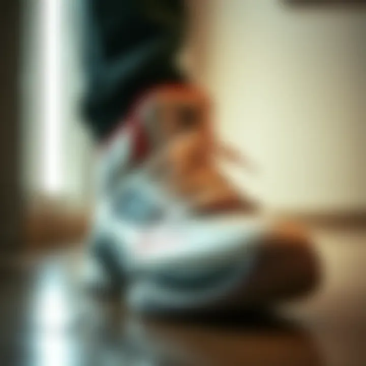 Fashion Statement: Melo Basketball Shoes in Style Melo basketball shoes showcased in a trendy setting