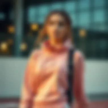 Modern Athleisure Fashion A stylish woman in trendy athleisure wear
