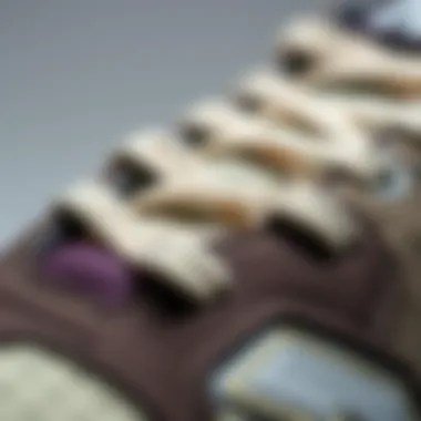 Close-up of the premium materials used in the New Balance 997H