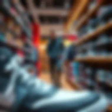 Smart Choices for the Perfect Fit A person choosing shoes in a trendy store