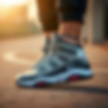 Nike Air Jordan Gri Beyaz in Action Nike Air Jordan Gri Beyaz in an active lifestyle setting