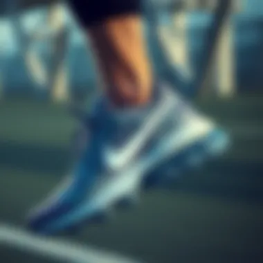 An active individual wearing Nike Air Max AP during a workout session