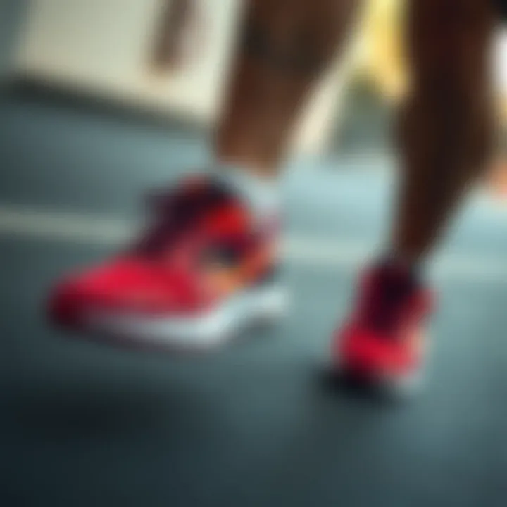 A person wearing Nike Air Max Pulse Roam while engaged in athletic activity.