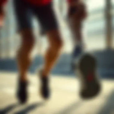 Athletic Engagement with Nike Air Pulse User engaging in athletic activity while wearing Nike Air Pulse