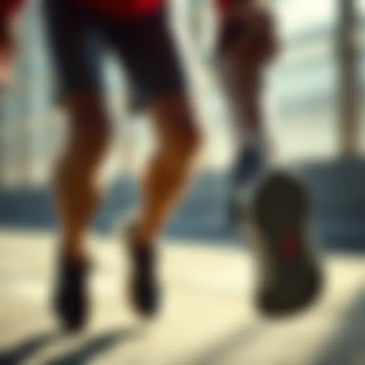 Athletic Engagement with Nike Air Pulse User engaging in athletic activity while wearing Nike Air Pulse