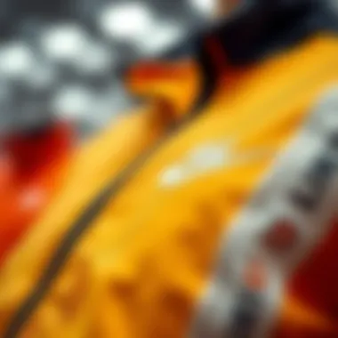 Detailed view of Nike tracksuit materials emphasizing quality and durability.