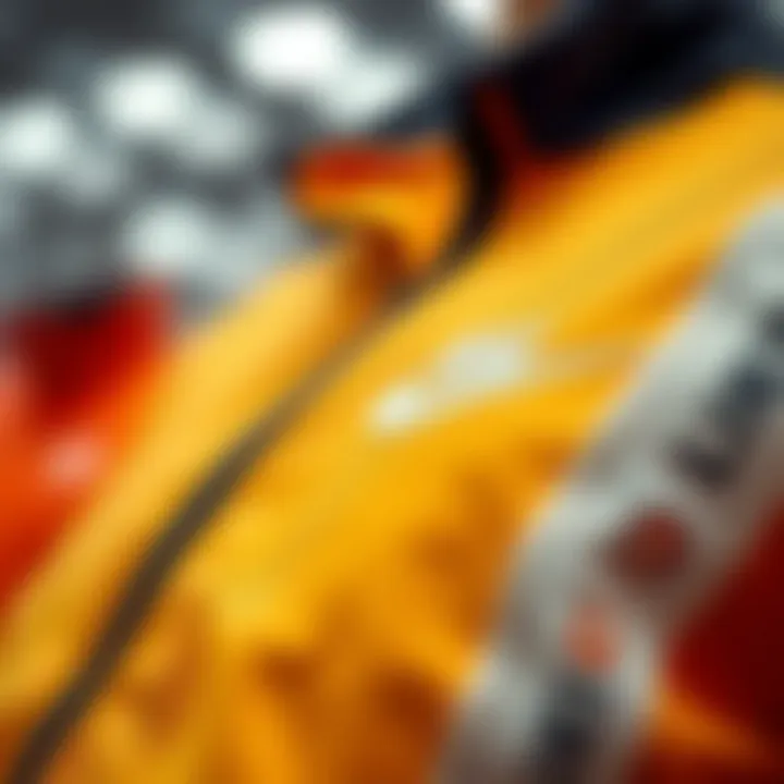 Detailed view of Nike tracksuit materials emphasizing quality and durability.