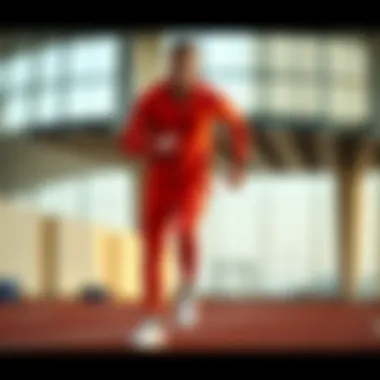 Nike tracksuit in action during a high-performance workout.