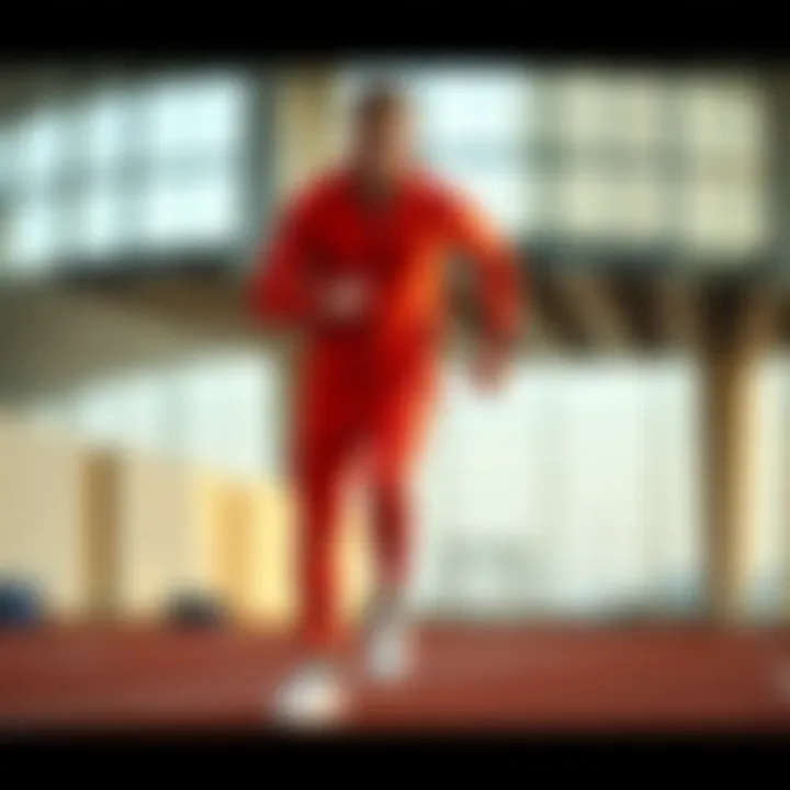 Nike tracksuit in action during a high-performance workout.