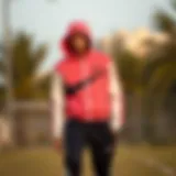 Stylish Nike tracksuit showcasing modern athletic fashion.