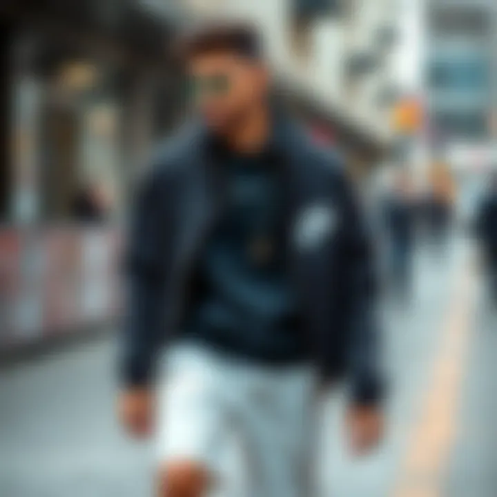 Stylish outfit combining Nike Blazer in urban setting