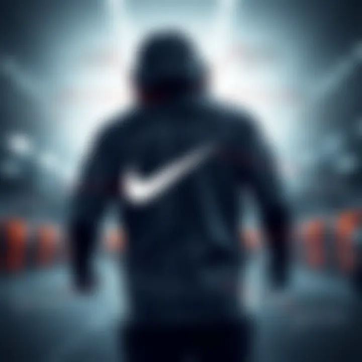 Illustration of design elements in Nike Dri-Fit sportswear