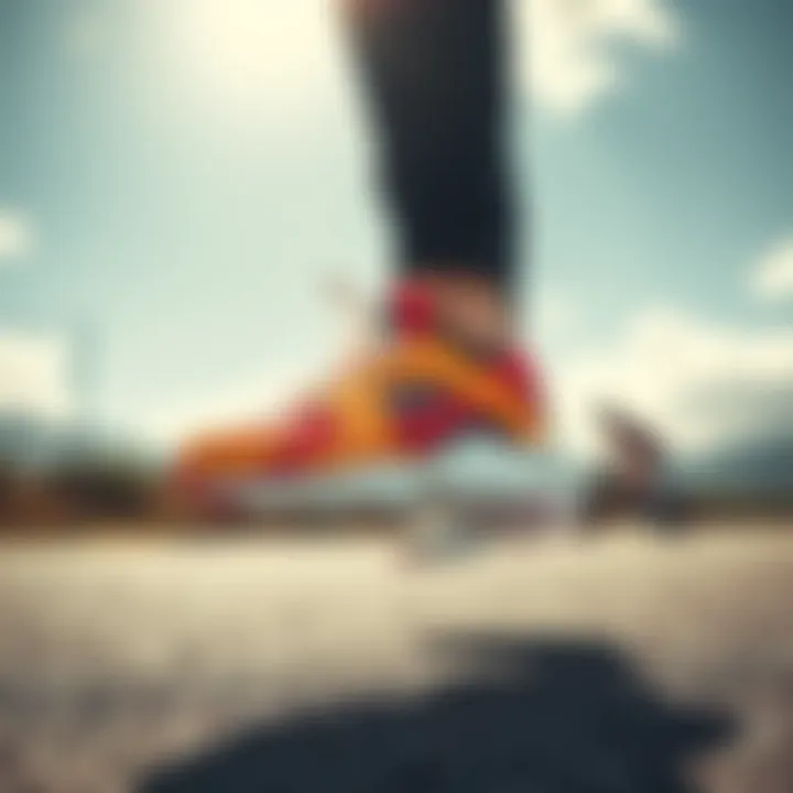 Nike Huarache in Action Outdoors Nike Huarache on a dynamic outdoor setting