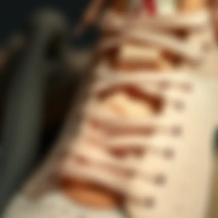 Detailed Fabric of Nike Huarache Close-up of Nike Huarache fabric details