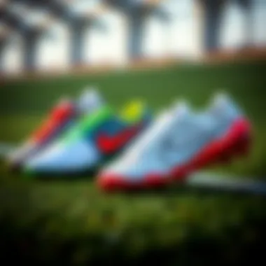 Comparison of Nike Cleat Models and Their Design Features Comparison of different Nike cleat models emphasizing design features