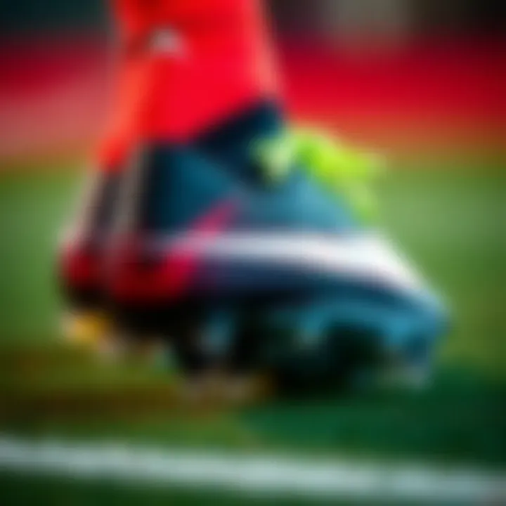 Close-up of the innovative design features of CR7 footwear