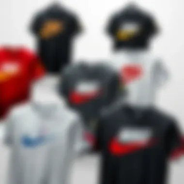 Collection of Nike NBA T-Shirts A collection of Nike NBA t-shirts in various designs