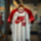 A stylish Nike NBA t-shirt displayed on a hanger