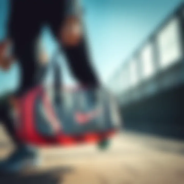 Nike bag in use during a sporty activity