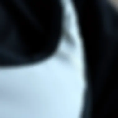 Close-up of Nike Panda fabric and design details