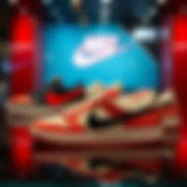 A stylish display of Nike Royal Court shoes showcasing their design.