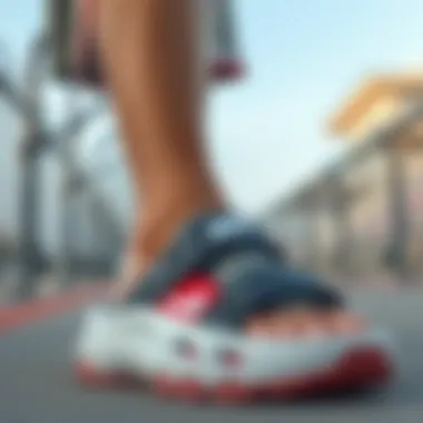 Fashionable outfit paired with Nike sandals