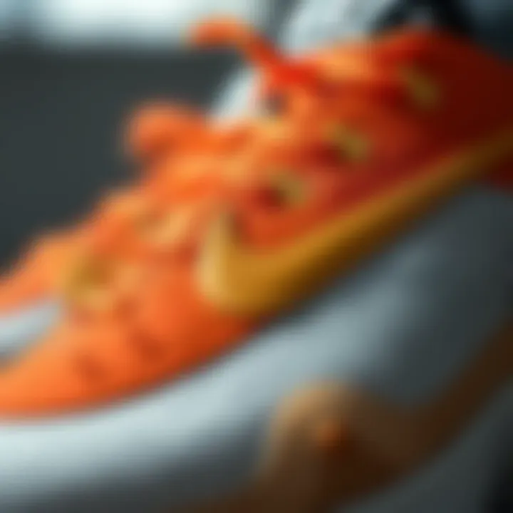 Close-up of high-quality materials used in Nike Shield shoes