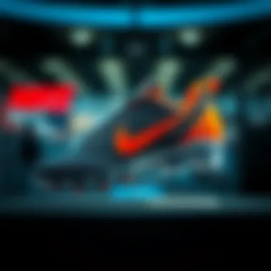 Stylish appearance of Nike Shield footwear on display