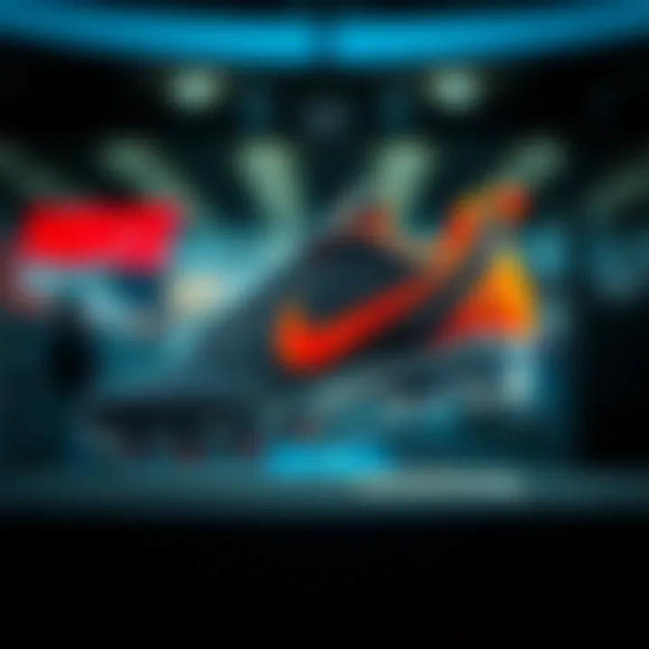 Stylish appearance of Nike Shield footwear on display